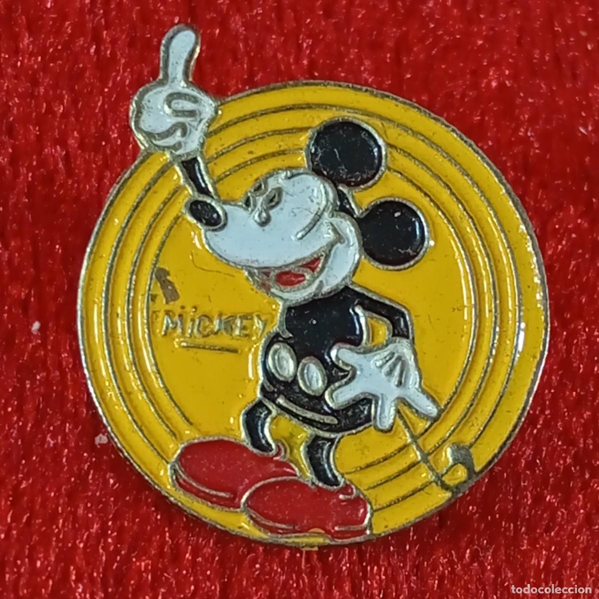 Pins de cole&ccedil;&atilde;o: ANTIGUO PIN - MICKEY MOUSE - DISE&Ntilde;O VINTAGE - METAL ESMALTADO - WALT DISNEY - RARO / 503