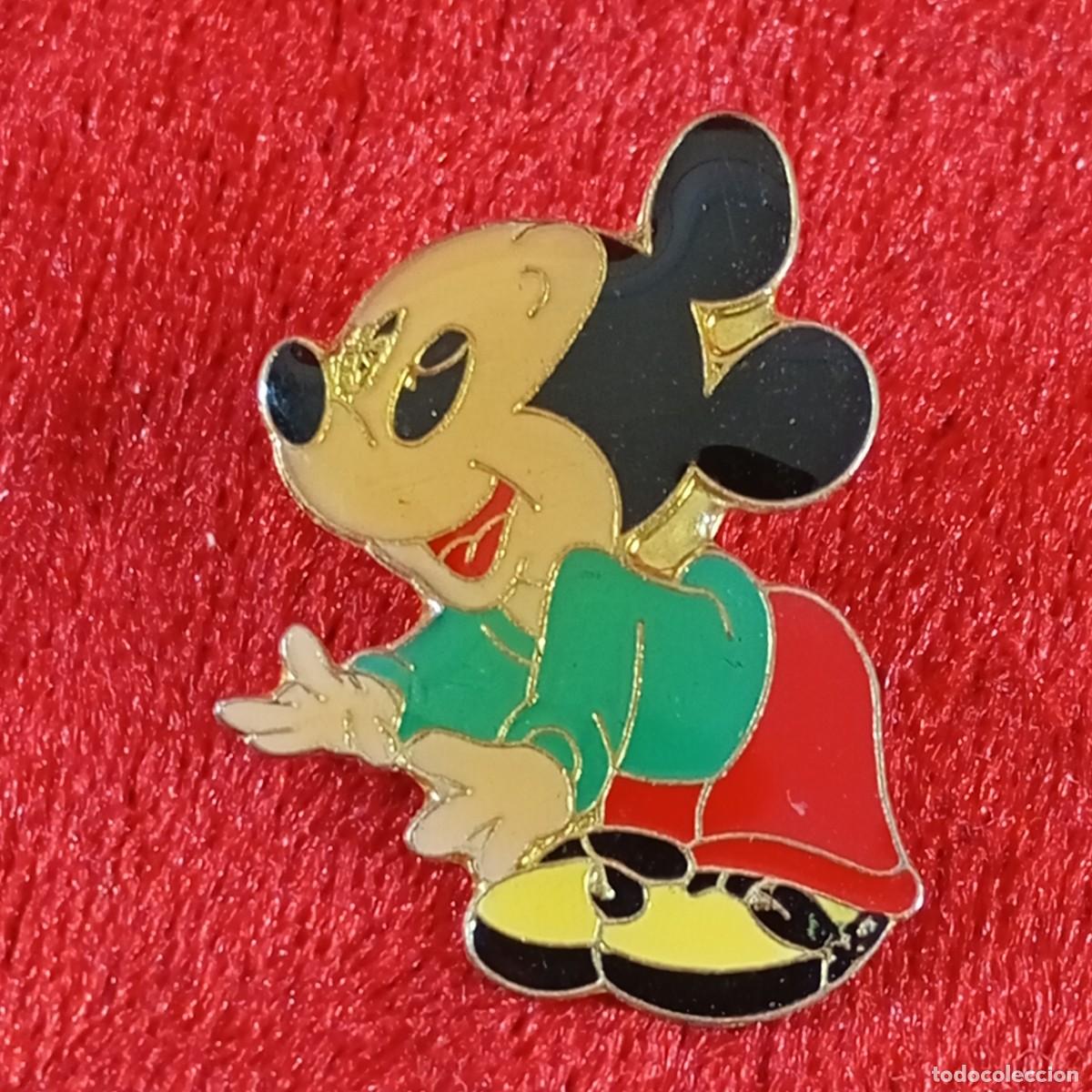 Pins de colecci&oacute;n: ANTIGUO PIN - MICKEY MOUSE BABY - DISE&Ntilde;O VINTAGE - METAL ESMALTADO - WALT DISNEY - RARO / 507