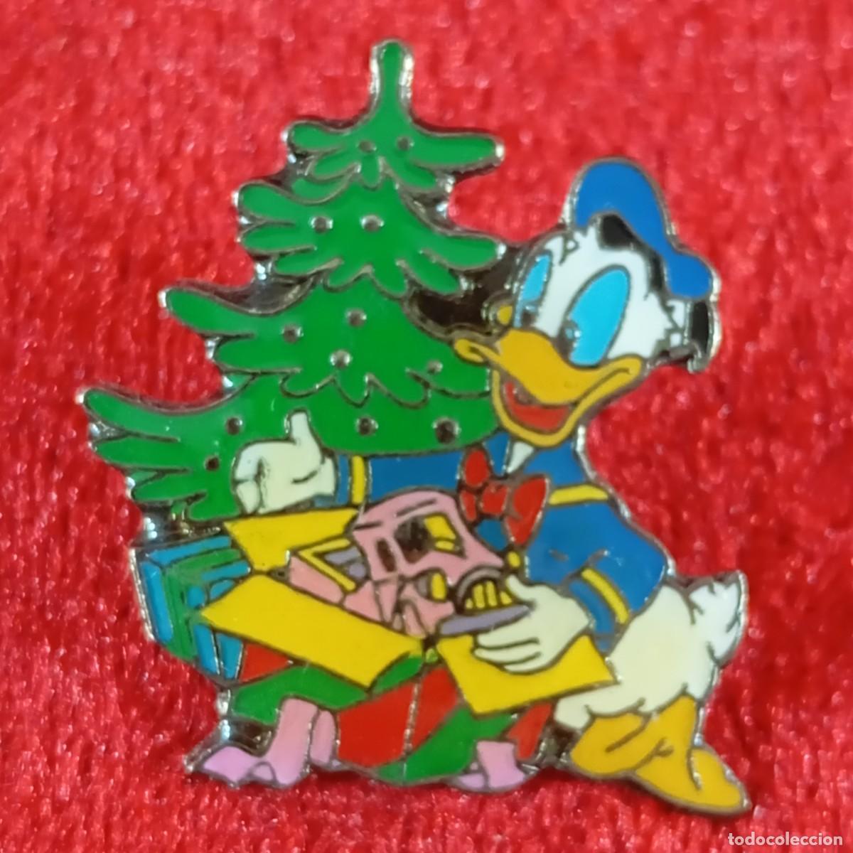 Pins de colecci&oacute;n: ANTIGUO PIN - PATO DONALD - &Aacute;RBOL DE NAVIDAD - MICKEY MOUSE - WALT DISNEY - RARO -ED. LIMITADA / 516
