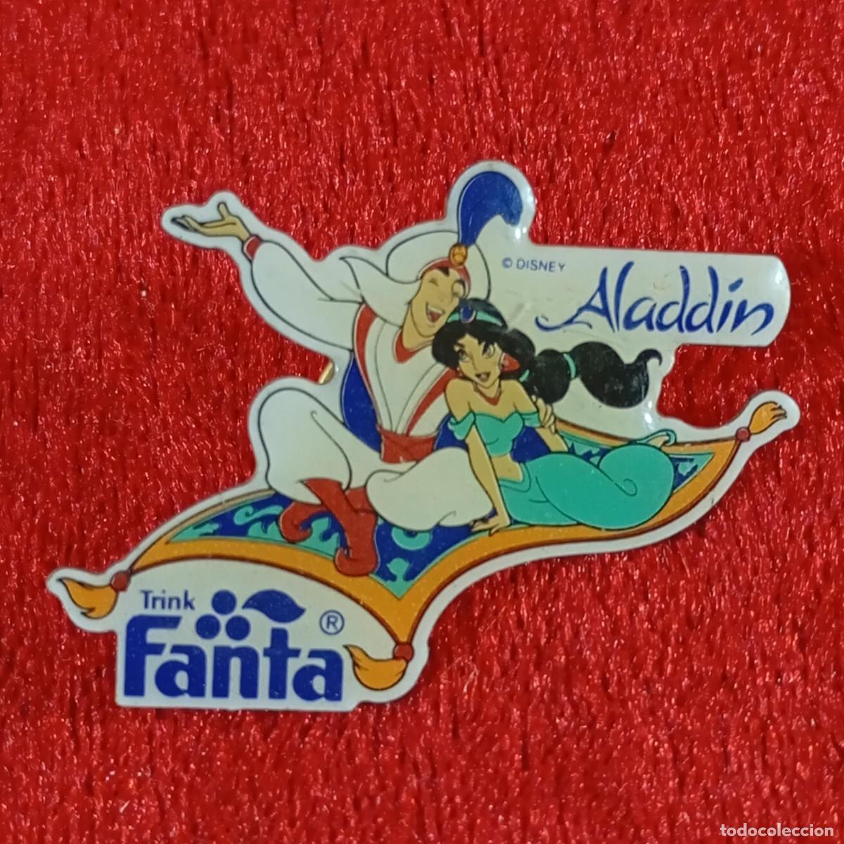 Pins de cole&ccedil;&atilde;o: ANTIGUO PIN - ALADDIN - TRINK FANTA - WALT DISNEY - DISE&Ntilde;O VINTAGE - RARO / 527