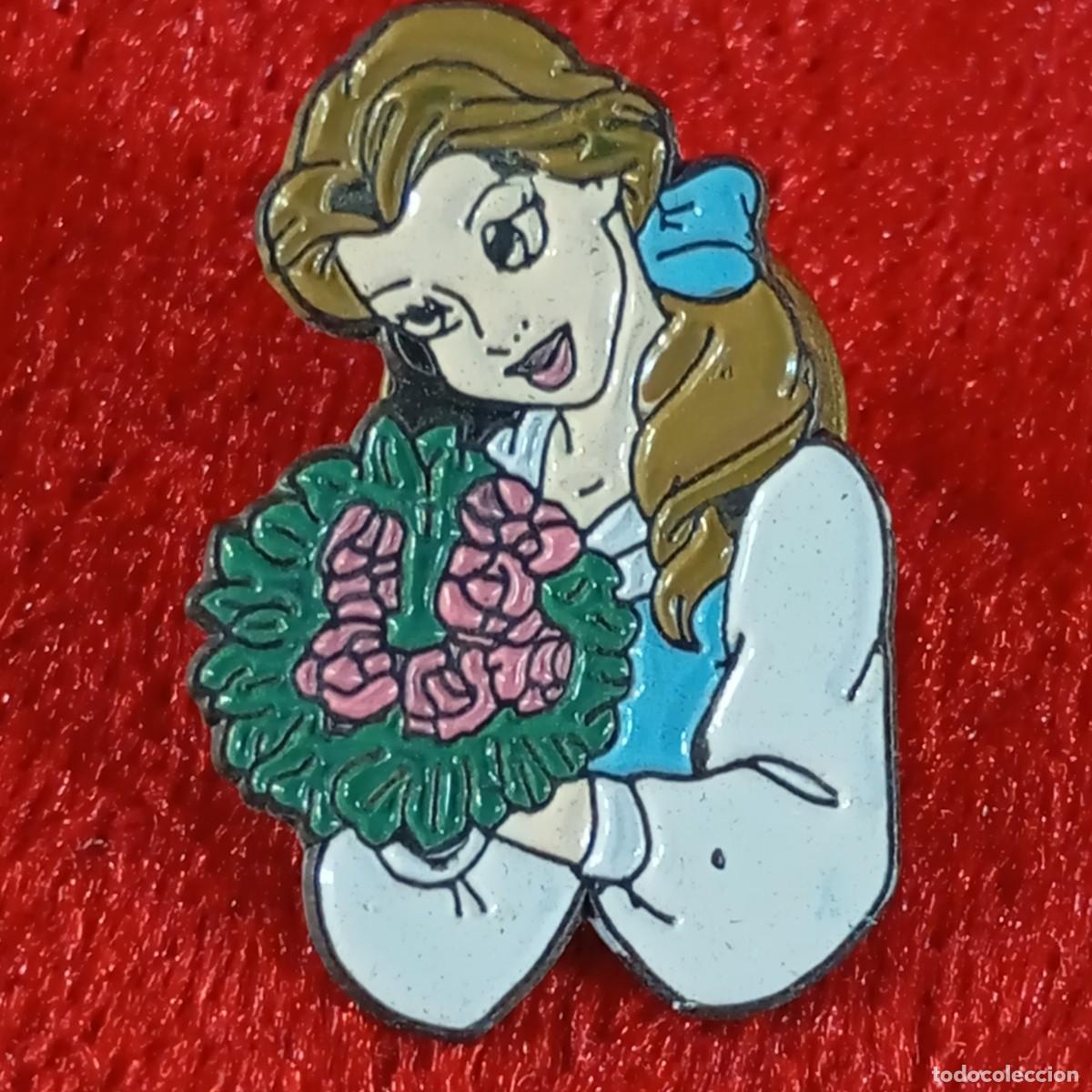 Sammlung von Pins: ANTIGUO PIN - BELLA - LA BELLA Y LA BESTIA - WALT DISNEY - METAL ESMALTADO - VINTAGE - RARO / 536