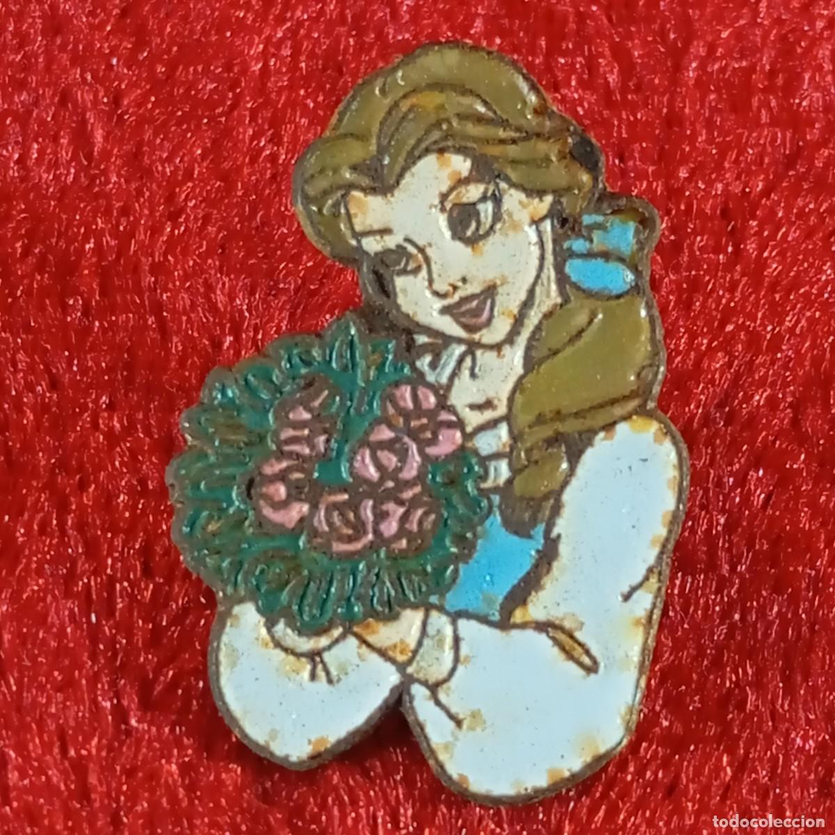 Sammlung von Pins: ANTIGUO PIN - BELLA - LA BELLA Y LA BESTIA - WALT DISNEY - METAL ESMALTADO - VINTAGE - RARO / 537