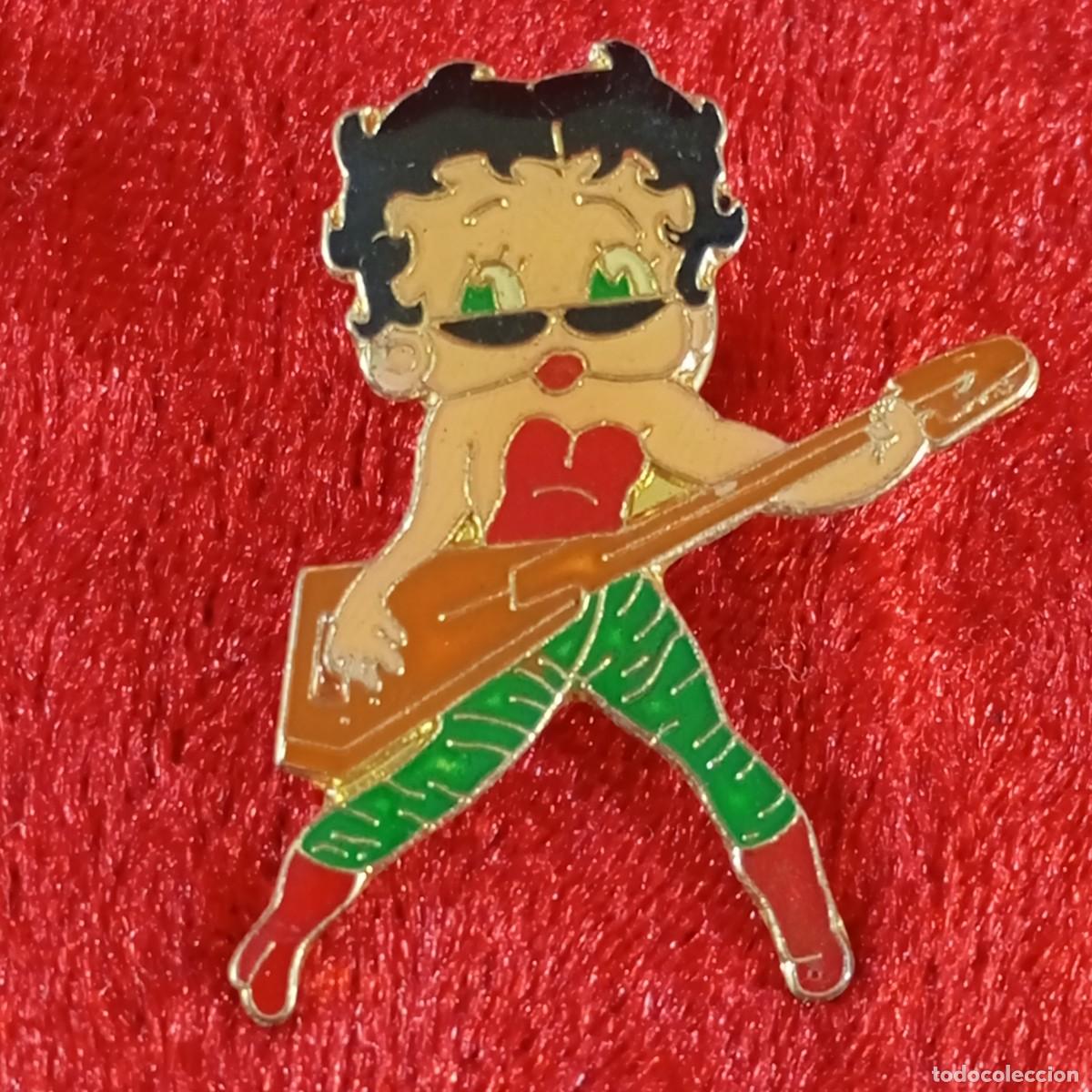 Pins de colecci&oacute;n: ANTIGUO PIN - BETTY BOOP - ESTRELLA DE ROCK - UNIVERSAL - VINTAGE - METAL ESMALTADO - RARO / 543