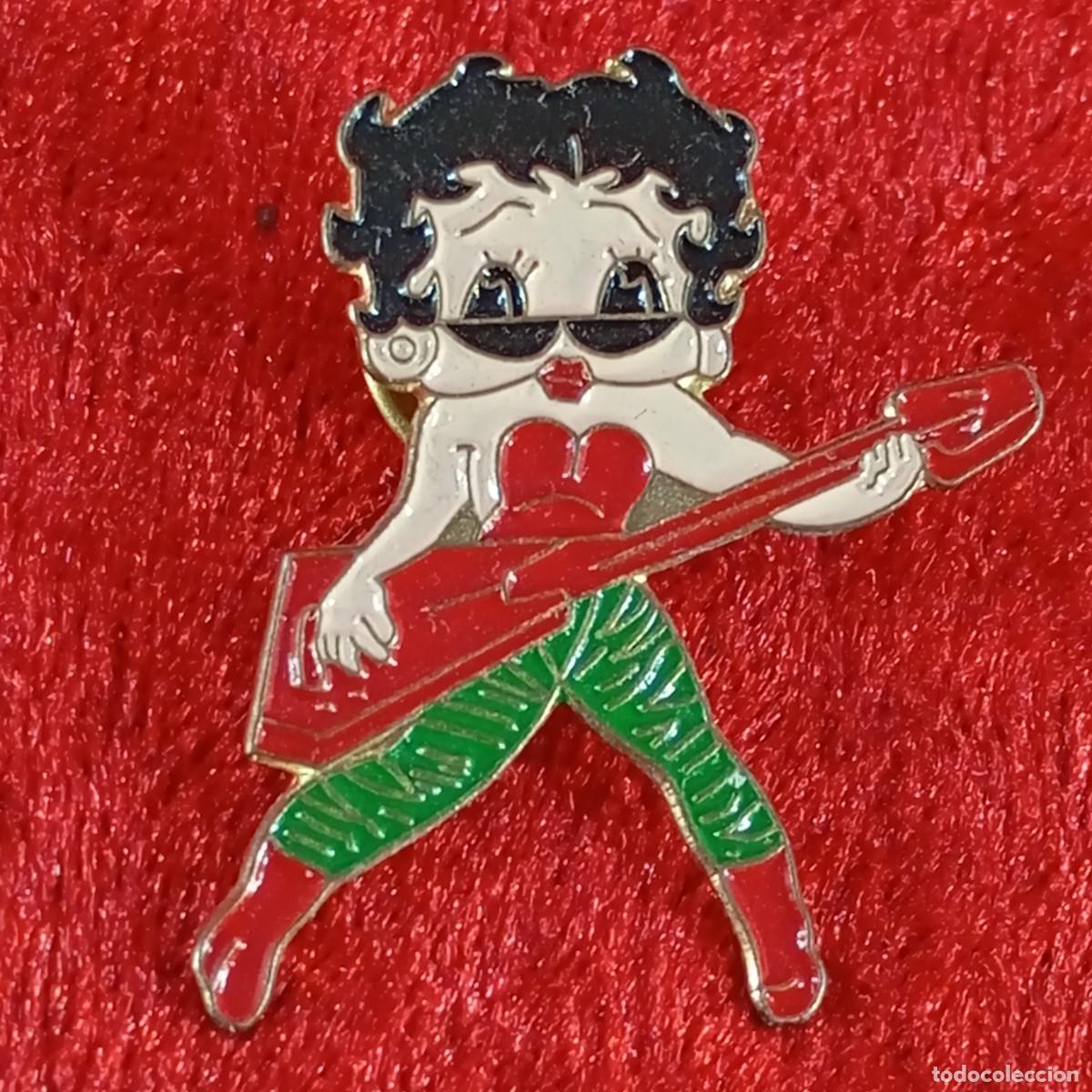 Pins de colecci&oacute;n: ANTIGUO PIN - BETTY BOOP - ESTRELLA DE ROCK - UNIVERSAL - VINTAGE - METAL ESMALTADO - RARO / 544