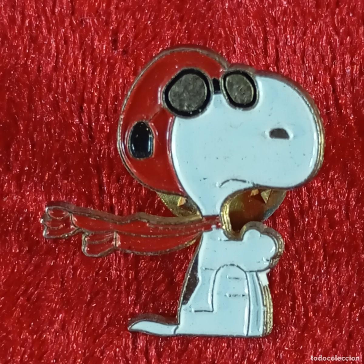 Pins de colecci&oacute;n: ANTIGUO PIN - SNOOPY - PEANUTS - AVIADOR IGM - FLYING ACE - VINTAGE - METAL ESMALTADO - RARO / 552