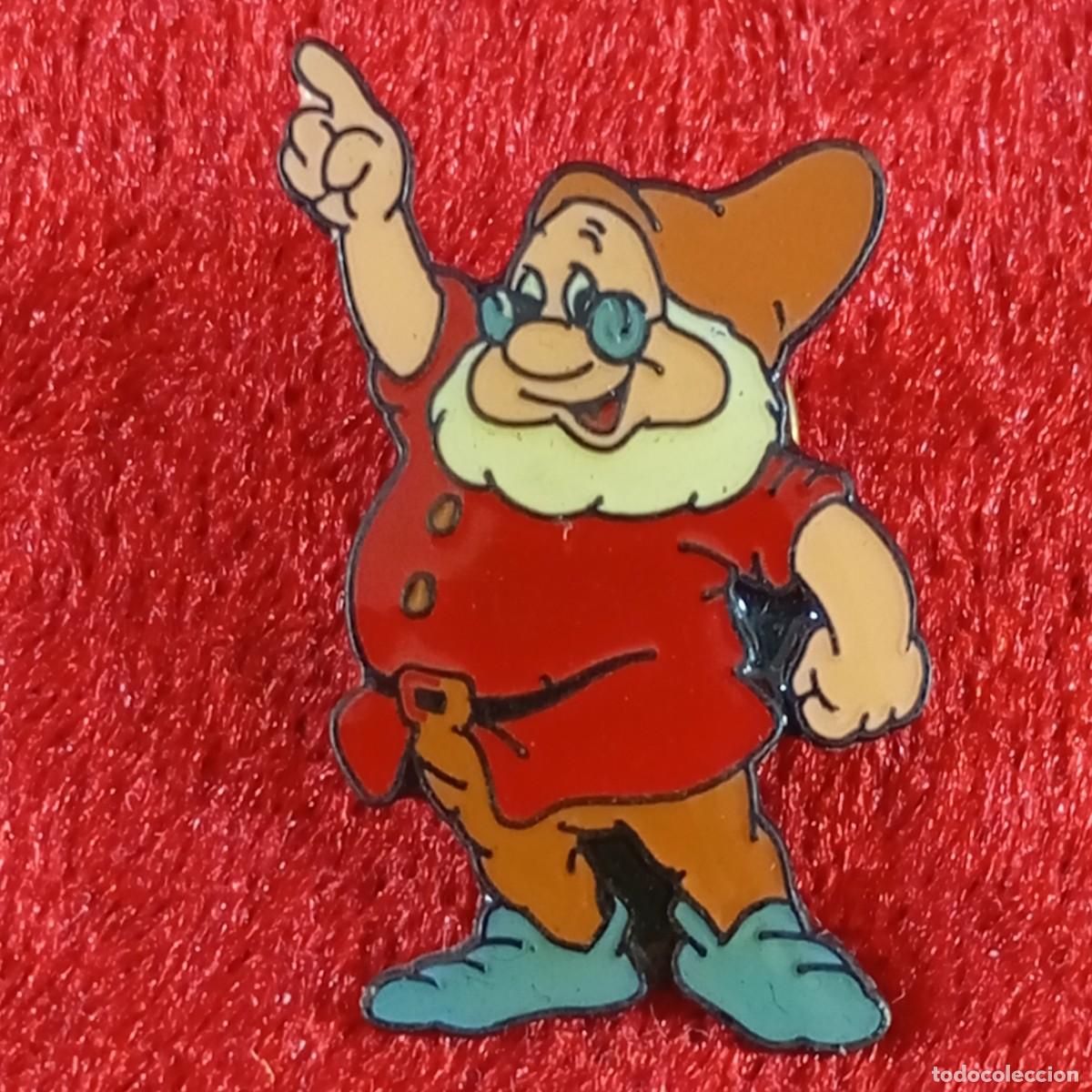 Pins de colecci&oacute;n: ANTIGUO PIN - ENANITO SABIO - DOC - BLANCANIEVES Y LOS SIETE ENANITOS - WALT DISNEY - RARO / 560