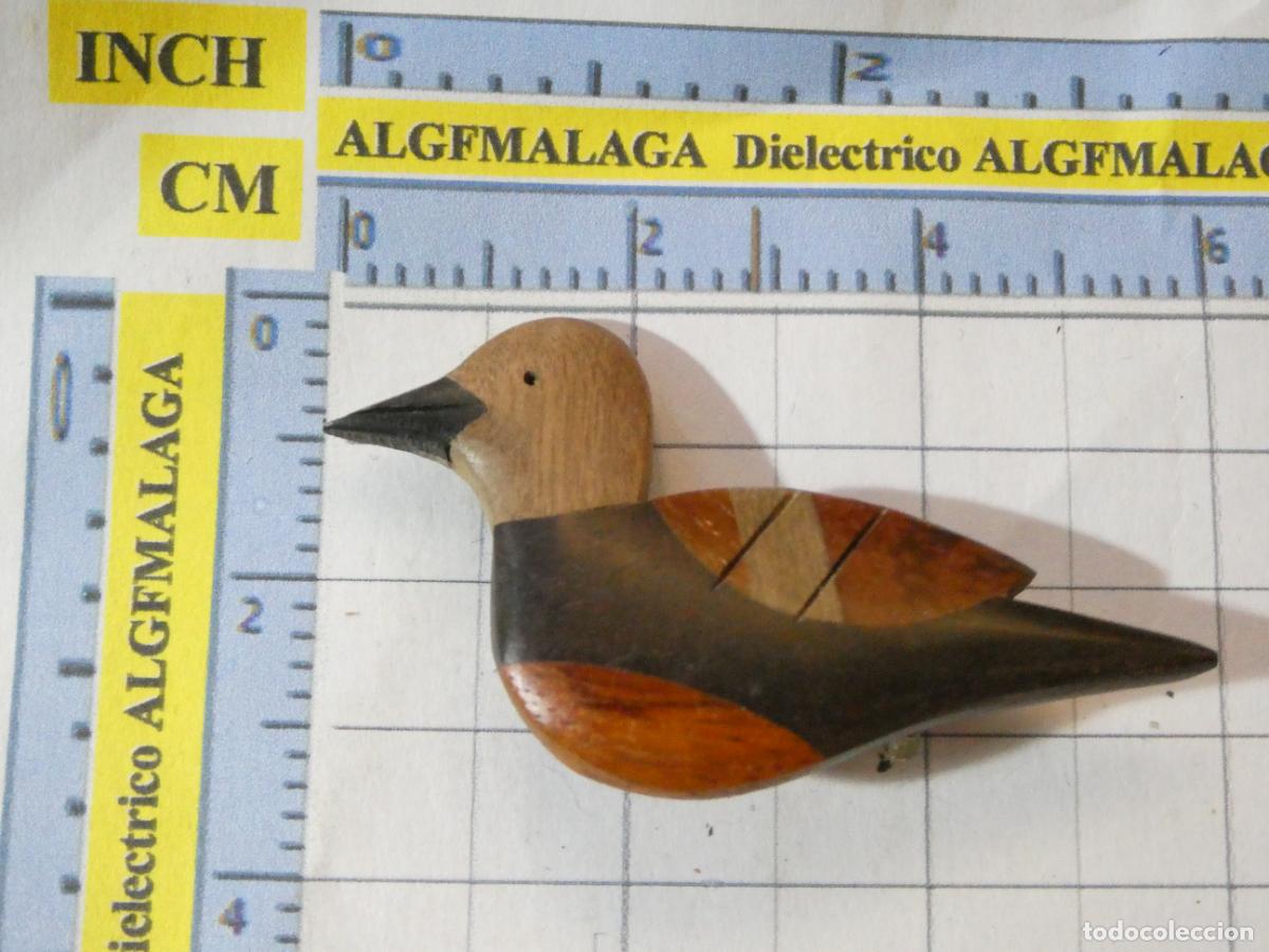 Pins de colecci&oacute;n: INSIGNIA ALFILER BROCHE. ANIMALES. PATO AVE P&Aacute;JARO MADERA