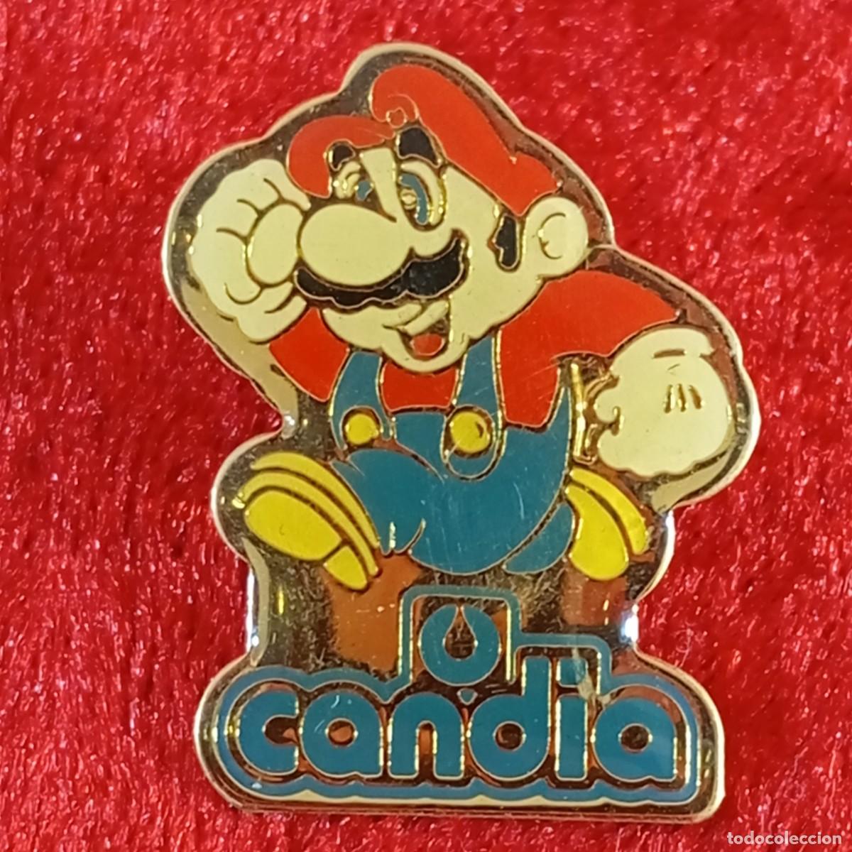 Pin's de collection: ANTIGUO PIN - SUPER MARIO BROS - NINTENDO - CANDIA - 1992 - VINTAGE - METAL ESMALTADO - RARO / 571