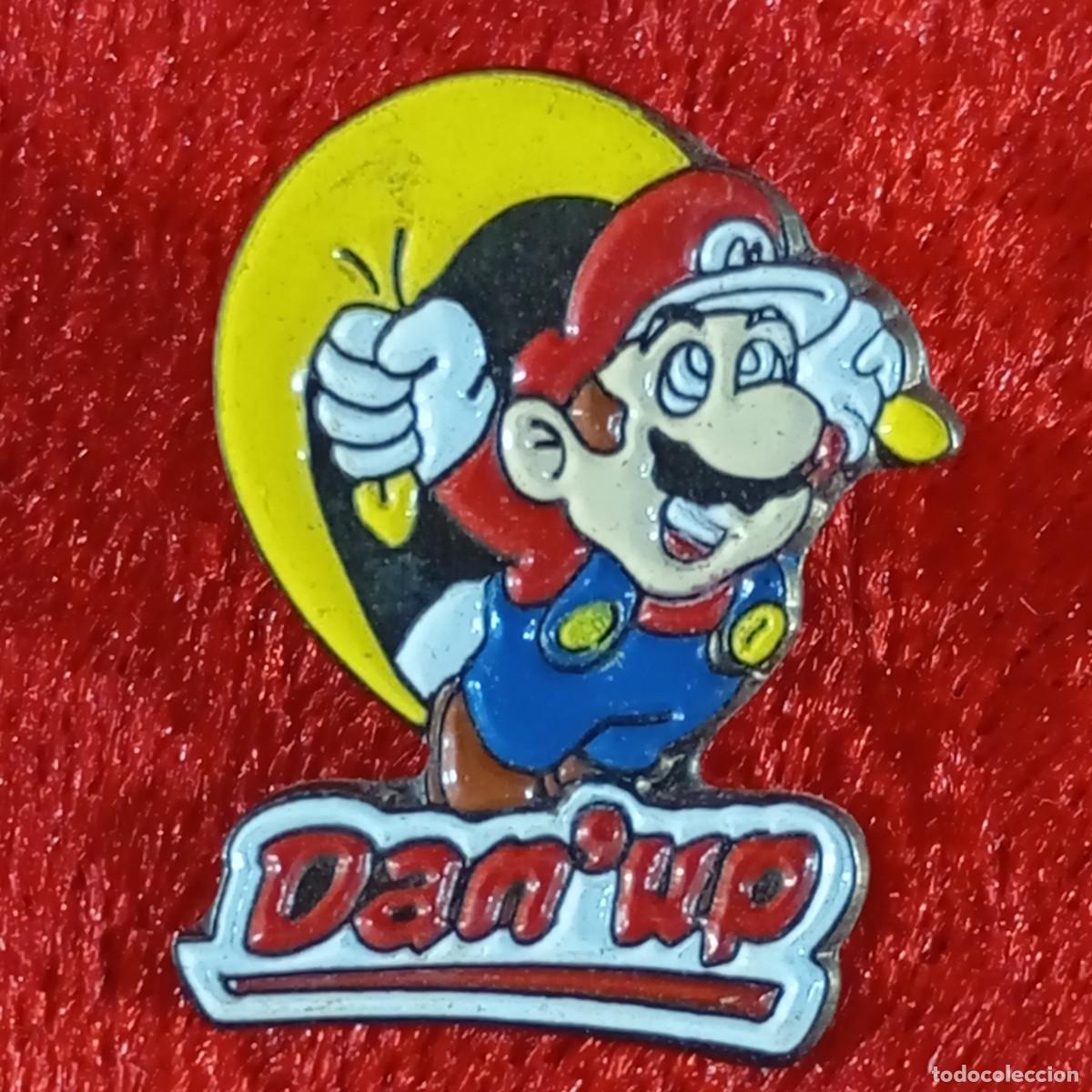 Pin's de collection: ANTIGUO PIN - SUPER MARIO BROS - NINTENDO - DAN'UP DANONE - VINTAGE - ESMALTADO - RARO / 578