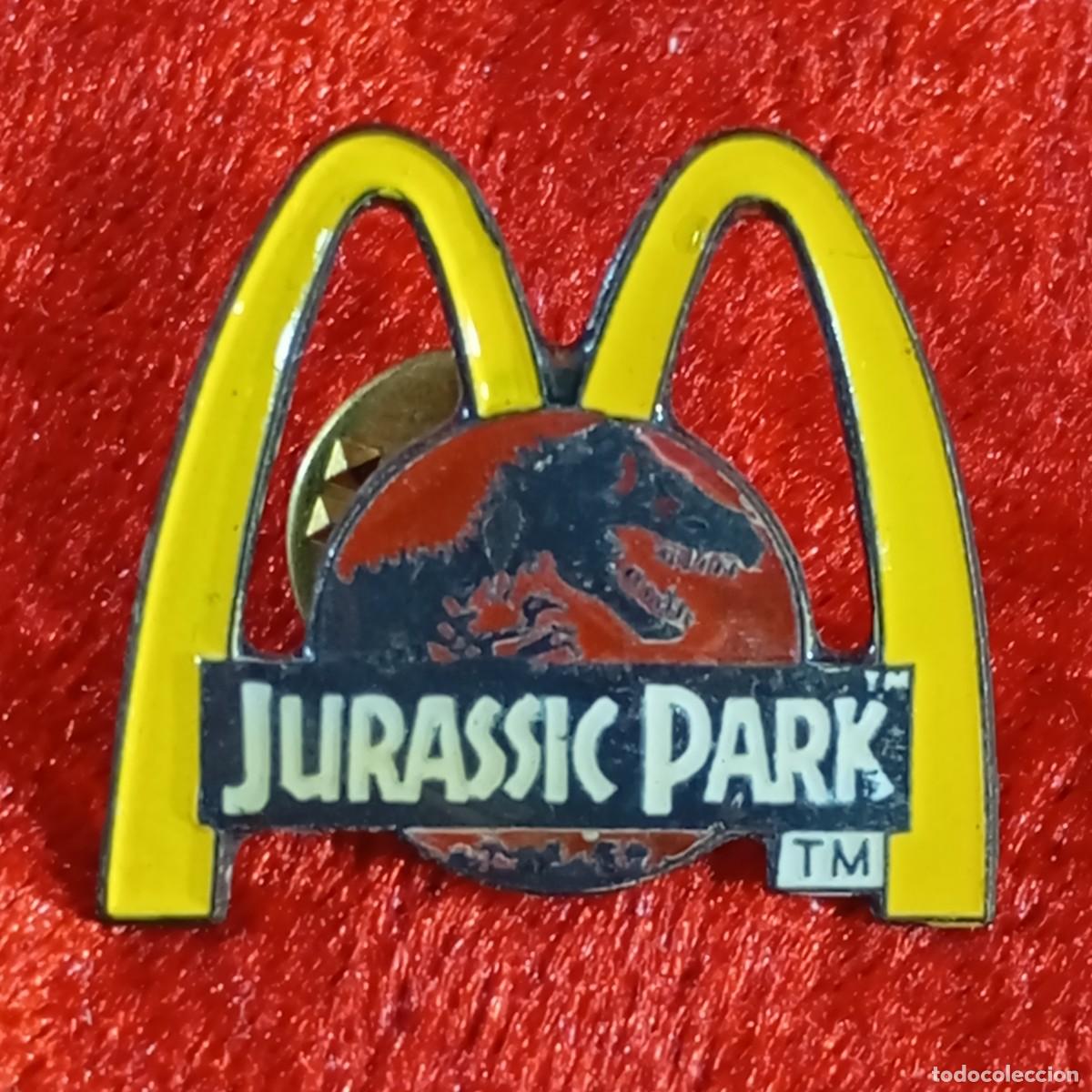 Pin's de collection: ANTIGUO PIN - JURASSIC PARK - PARQUE JURASICO - MCDONALD'S - VINTAGE - METAL ESMALTADO - RARO / 582