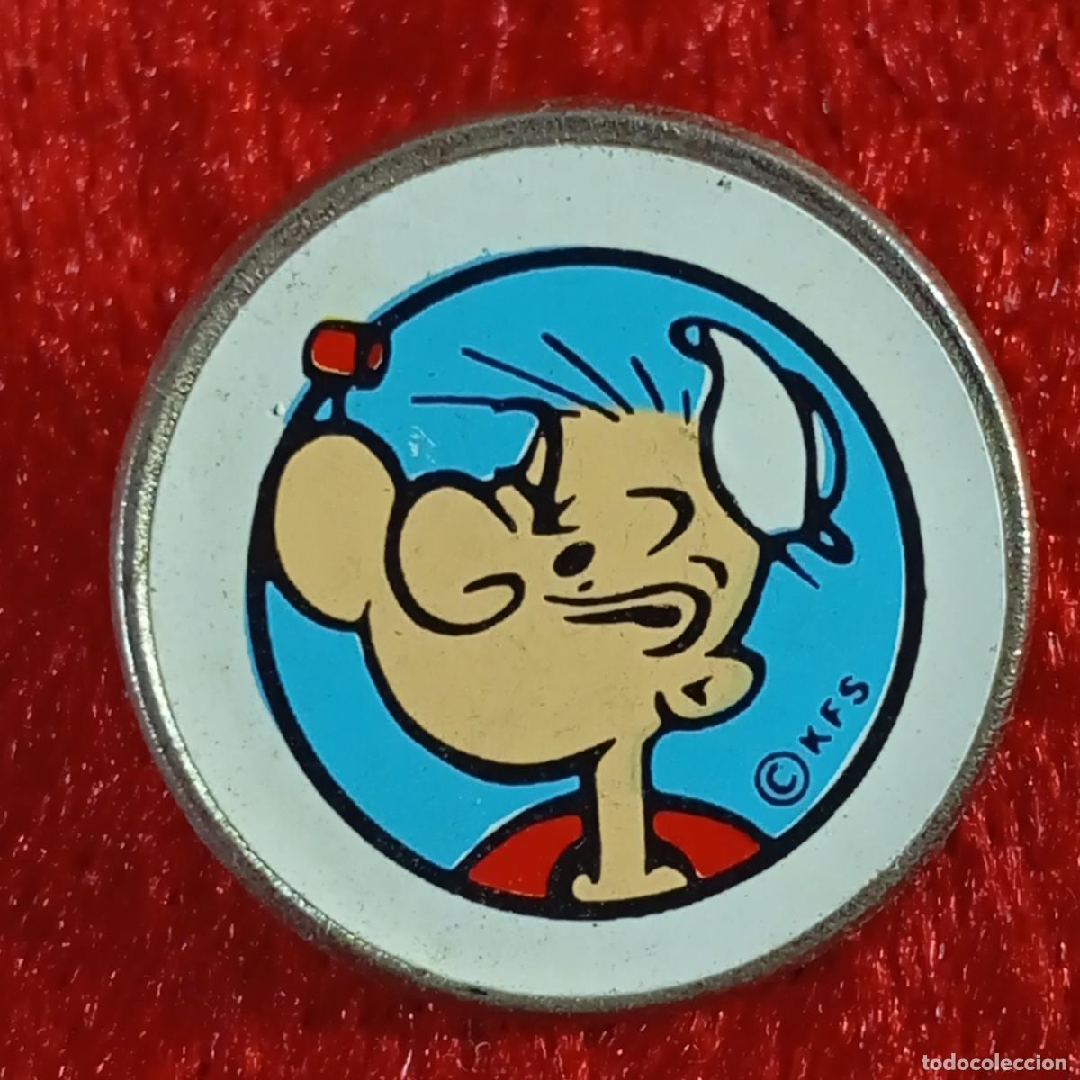 Pins de colecci&oacute;n: ANTIGUO PIN - POPEYE EL MARINO - ROSTRO - KFS - VINTAGE - METAL ESMALTADO - RARO / 584