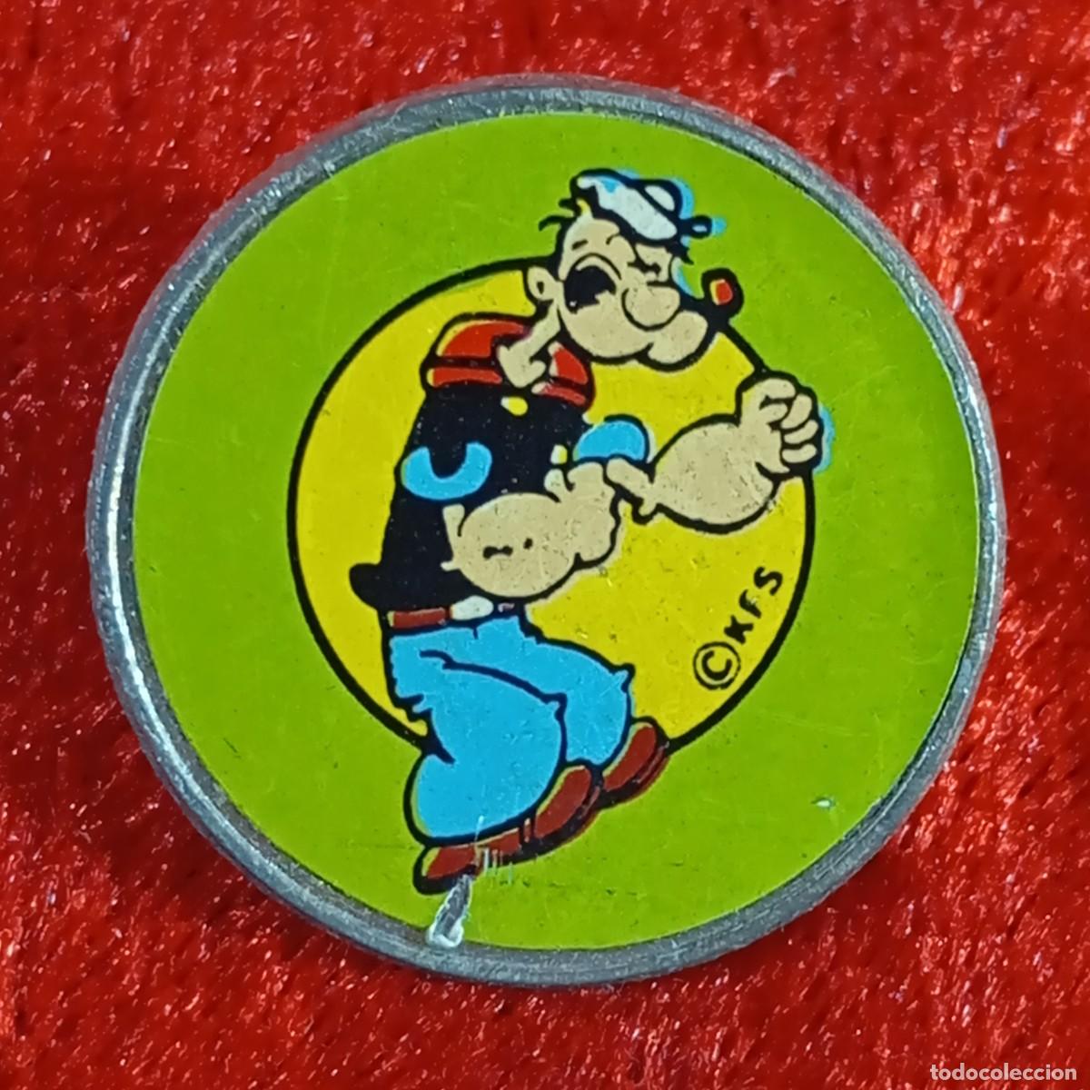 Pins de colecci&oacute;n: ANTIGUO PIN - POPEYE EL MARINO - POSTURA FUERZA - KFS - VINTAGE - METAL ESMALTADO - RARO / 585