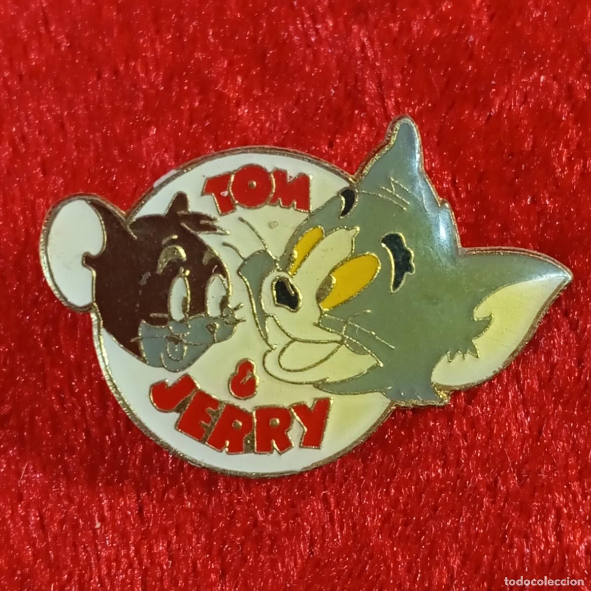 Pins de colecci&oacute;n: ANTIGUO PIN - TOM & JERRY - WARNER BROS - VINTAGE - METAL ESMALTADO - RARO / 588