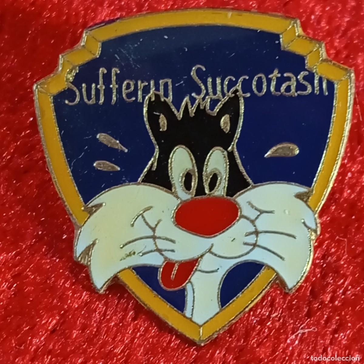 Pin's de collection: ANTIGUO PIN - GATO SILVESTRE - SUFFERIN SUCCOTASH - LOONEY TUNES - WARNER BROS - RARO / 593