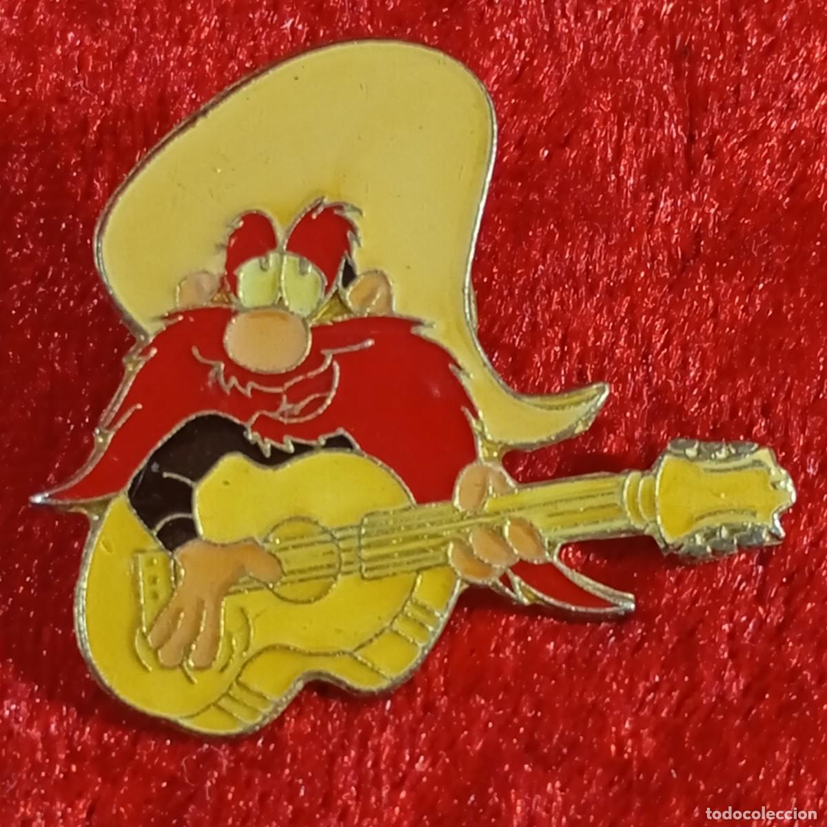Pin's de collection: ANTIGUO PIN - SAM BIGOTES - YOSEMITE SAM - LOONEY TUNES - WARNER BROS - ESMALTADO - RARO / 595