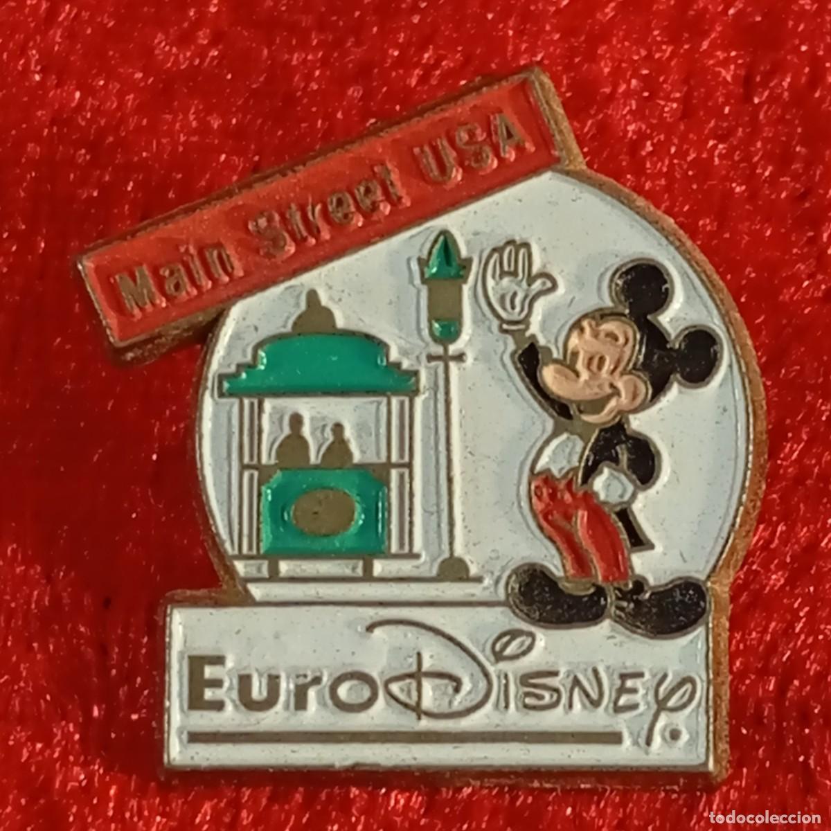Pins de colecci&oacute;n: ANTIGUO PIN - MICKEY MOUSE - MAIN STREET USA - EURO DISNEY - WALT DISNEY - ESMALTADO - RARO / 603