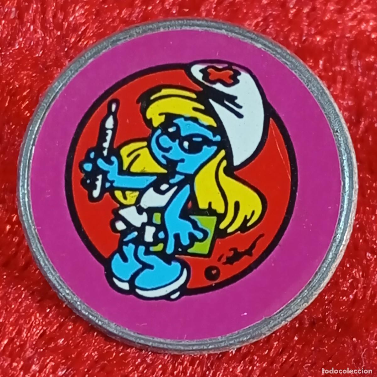 Pins de colecci&oacute;n: ANTIGUO PIN - PITUFINA ENFERMERA - LOS PITUFOS - THE SMURFS - PEYO - ESMALTADO - RARO / 604