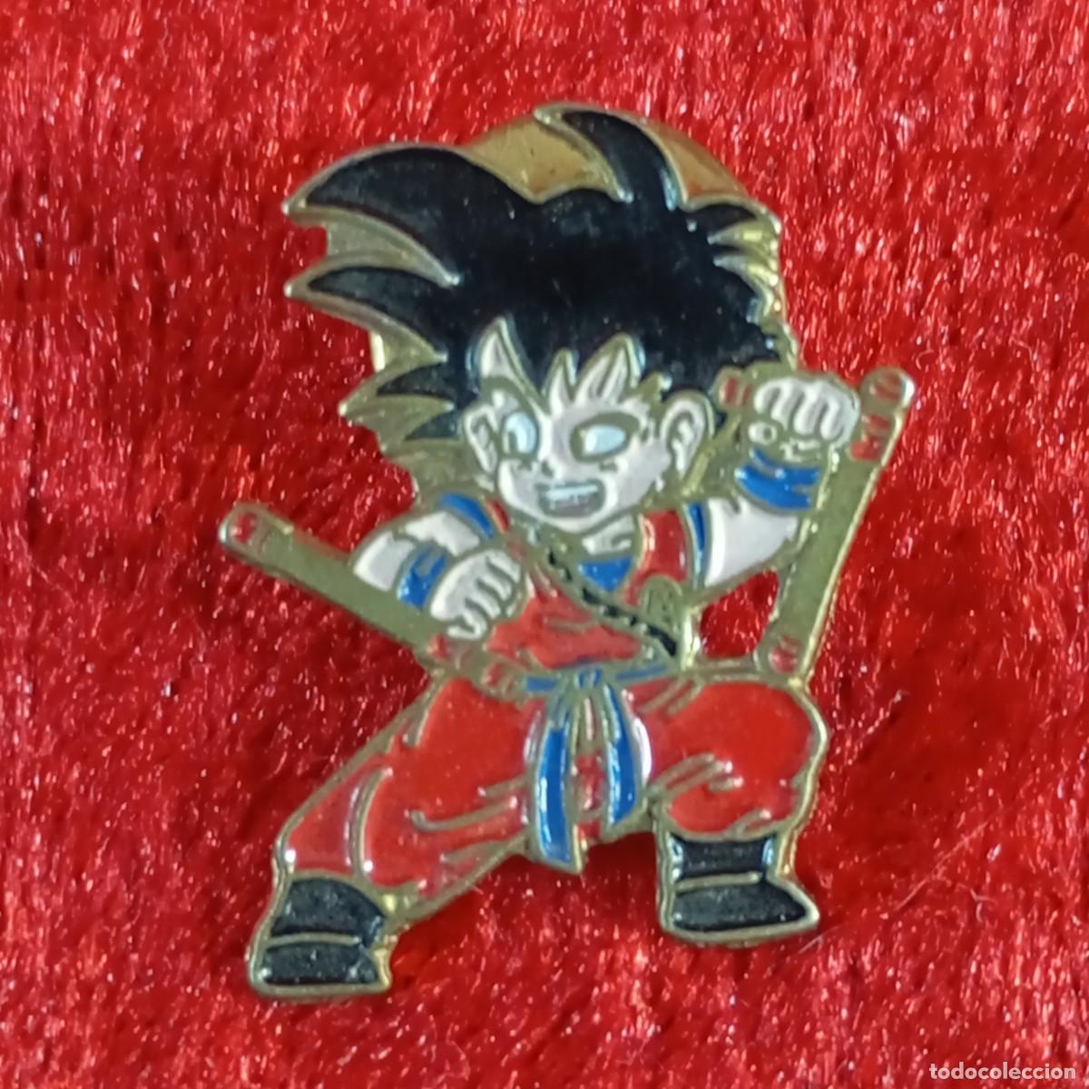 Pins de colecci&oacute;n: ANTIGUO PIN - SON GOKU DE NI&Ntilde;O - DRAGON BALL - BOLA DE DRAG&Oacute;N - 1989 - ESMALTADO - RARO / 609