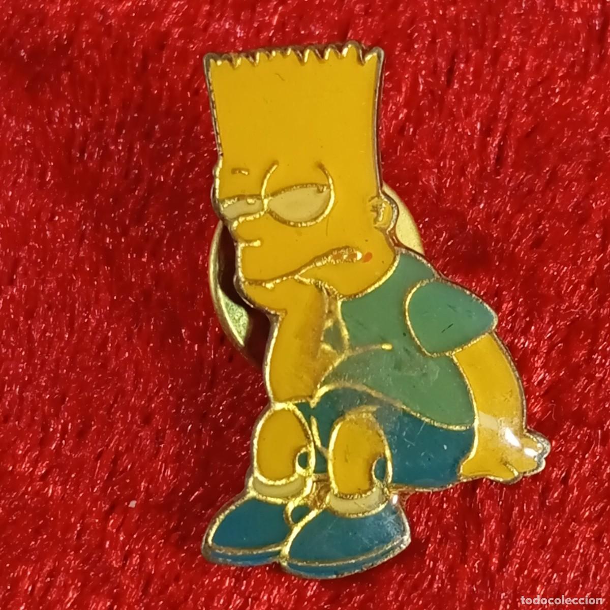 Pins de cole&ccedil;&atilde;o: ANTIGUO PIN - BART SIMPSON - LOS SIMPSON - VINTAGE - ESMALTADO - RARO / 620