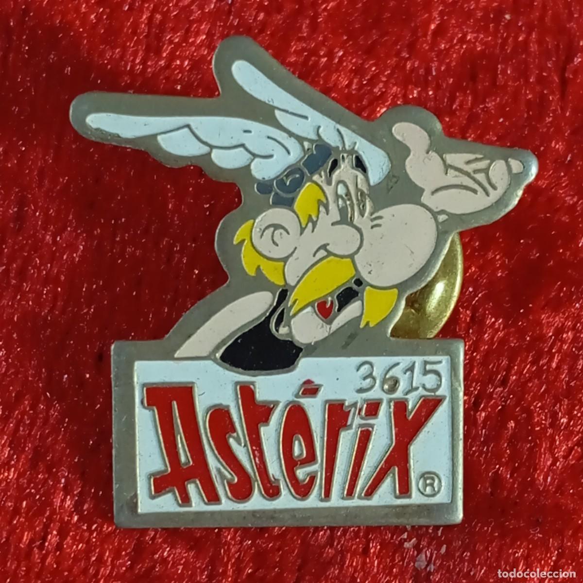 Pins e Spille di collezione: ANTIGUO PIN - AST&Eacute;RIX EL GALO - AST&Eacute;RIX Y OB&Eacute;LIX - 3615 - GOSCINNY, UDERZO - ESMALTADO - RARO / 624