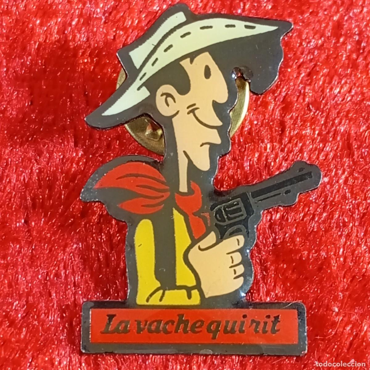 Collection pins: ANTIGUO PIN - LUCKY LUKE - LE VACHE QUI RIT - DARGAUD-MORRIS - ESMALTADO - RARO / 628