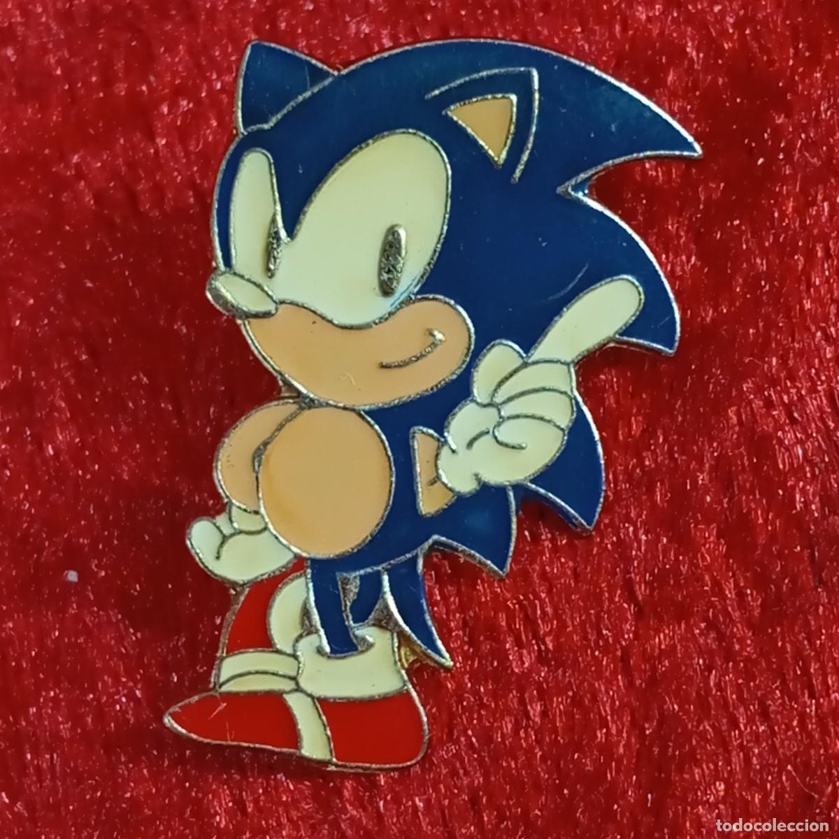 Pins de colecci&oacute;n: ANTIGUO PIN - SONIC THE HEDGEHOG - MEGADRIVE - SEGA - VINTAGE - ESMALTADO - RARO / 641