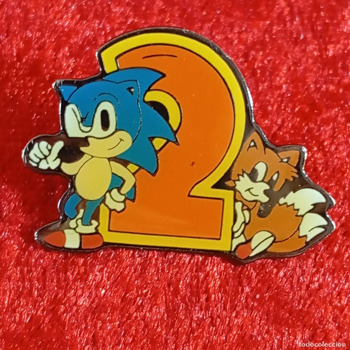 Pins de colecci&oacute;n: ANTIGUO PIN - SONIC THE HEDGEHOG 2 - MILES - MEGADRIVE - SEGA - 1992 - ESMALTADO - RARO / 642