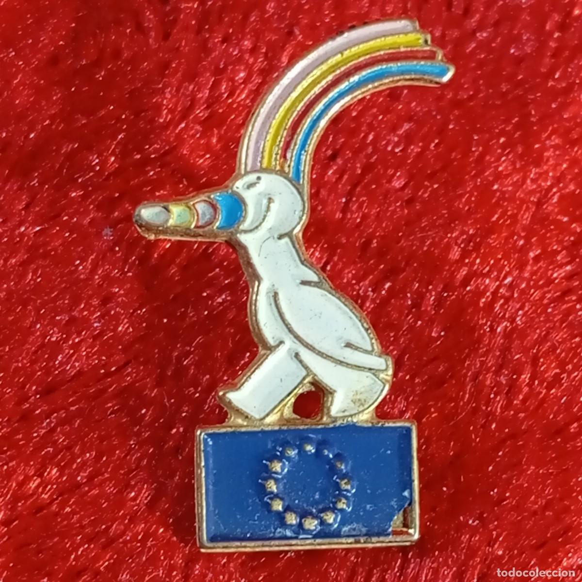 Pins de colecci&oacute;n: ANTIGUO PIN - CURRO - MASCOTA EXPO '92 SEVILLA - EUROPA - BERTONI MILANO - ESMALTADO - RAROS / 650
