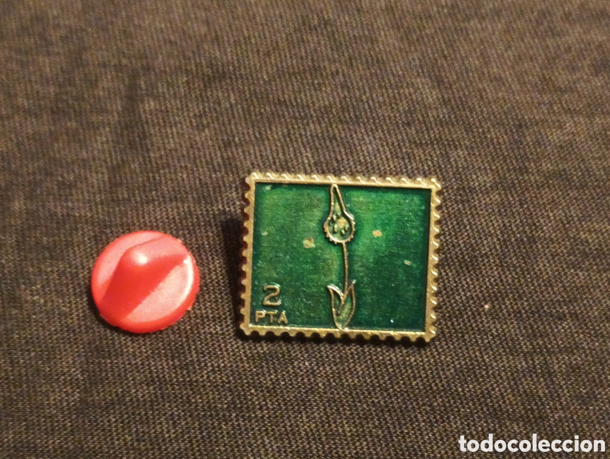 Pins de colecci&oacute;n: Pins insignia con pincho y cierre sello 2 pesetas