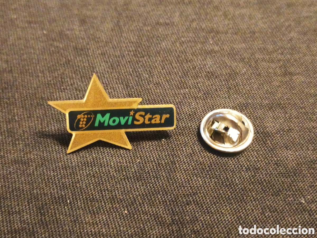 Pins de cole&ccedil;&atilde;o: Pins insignia con pincho y cierre Movistar compa&ntilde;&iacute;a telefonia