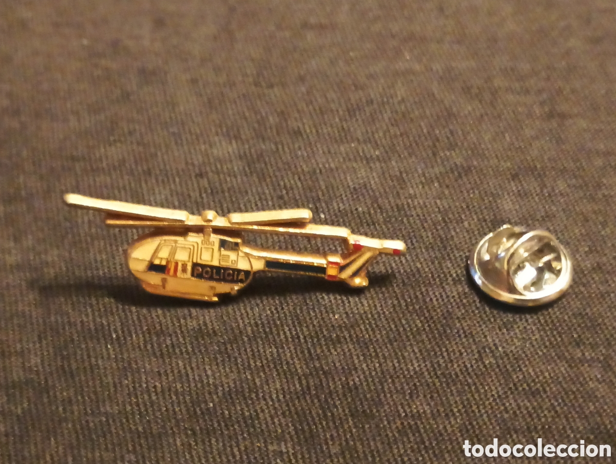 Pins de cole&ccedil;&atilde;o: Pins insignia con pincho y cierre helic&oacute;ptero polic&iacute;a nacional