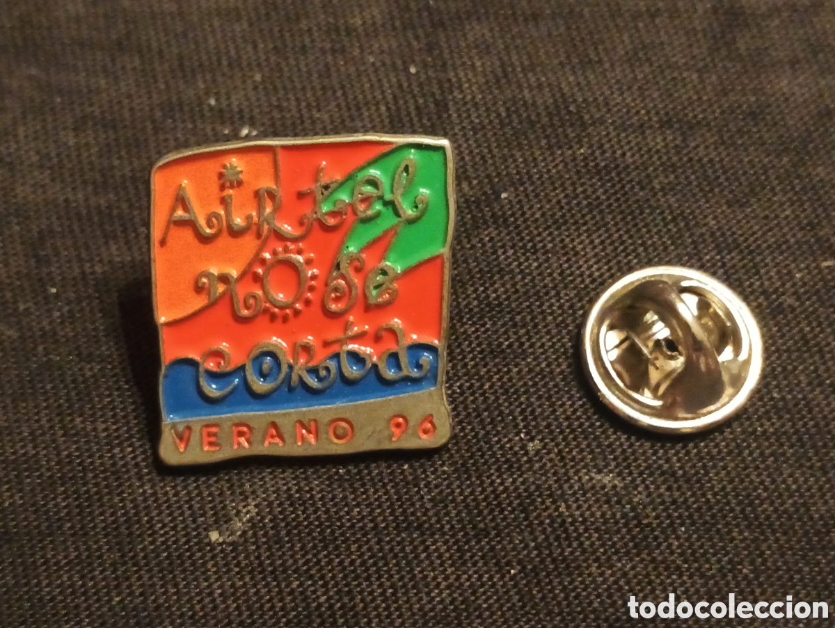 Pins de colecci&oacute;n: Pins insignia con pincho y cierre airtel compa&ntilde;&iacute;a telefonia