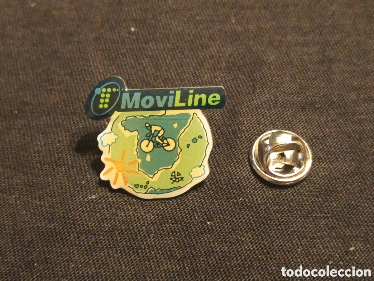 Pins de colecci&oacute;n: Pins insignia con pincho y cierre telef&oacute;nica moviline vuelta a Espa&ntilde;a ciclista