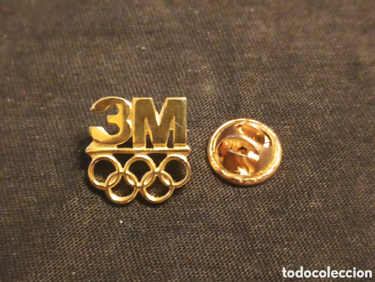Pins de colecci&oacute;n: Pins insignia con pincho y cierre patrocinador de olimpiadas 3M