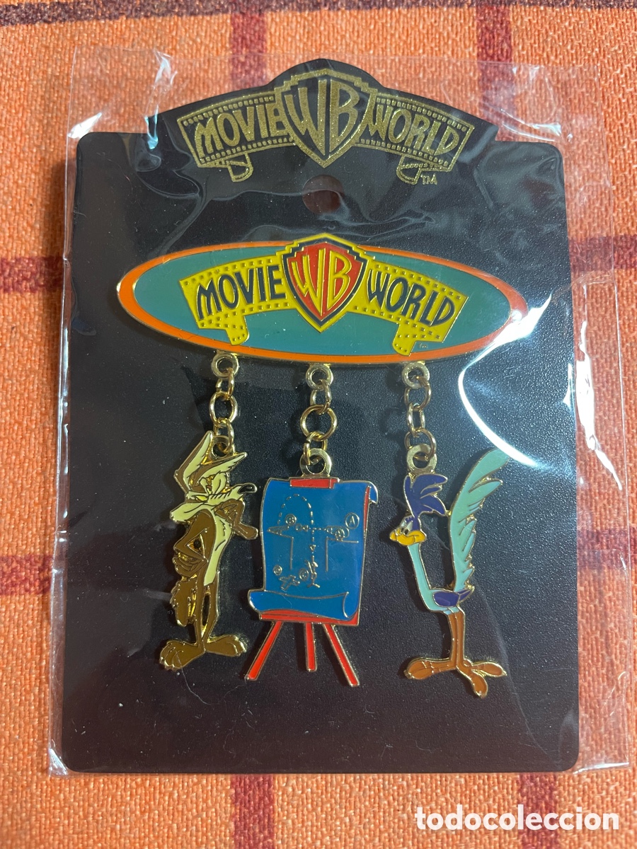 Pins de colecci&oacute;n: Pin oficial Warner Bros Movie World Correcaminos y Coyote vintage