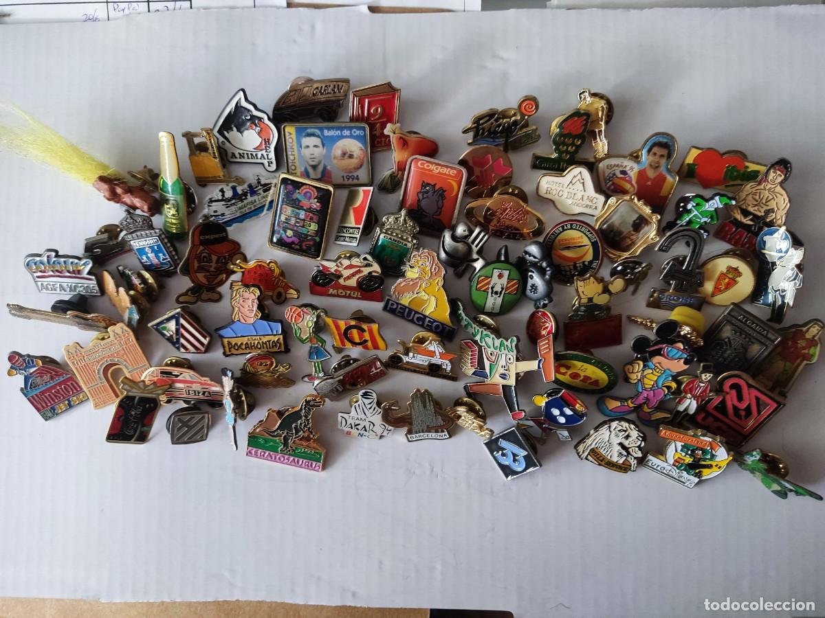 Pins de colecci&oacute;n: LOTE DE 75 PINS DE TEMATICA DIVERSA - Foto 1