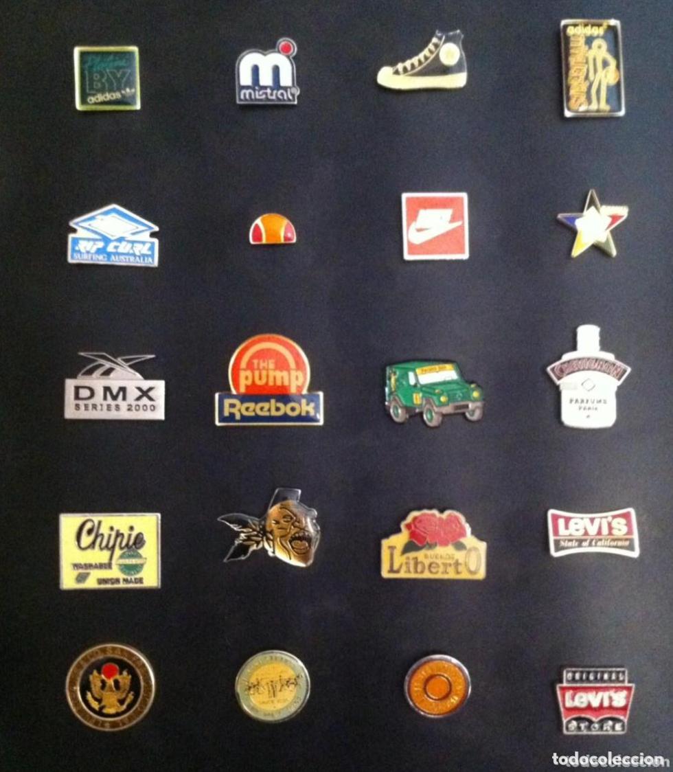 Pins de cole&ccedil;&atilde;o: LOTE 20 PIN O PINS MARCAS DE ROPA