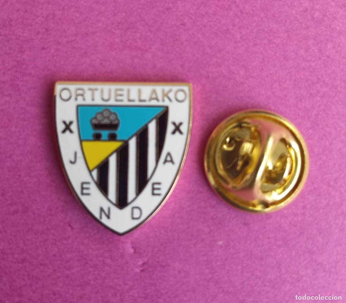 Pin's de collection: PIN FUTBOL - ESMALTE - ORTUELLANO - JENDRA - ORTUELLA - VIZCAYA - 130213