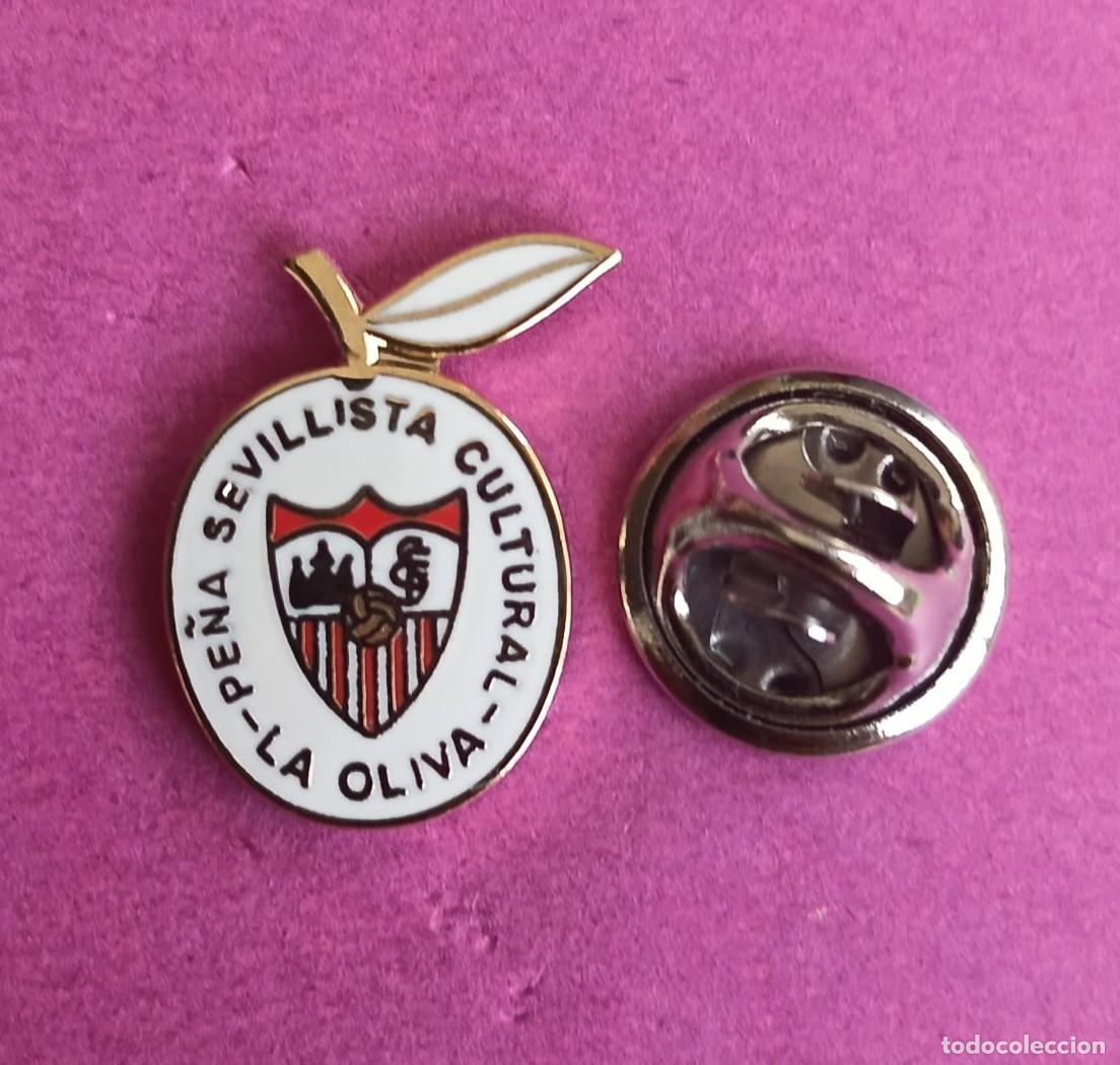 Pins e Spille di collezione: PIN FUTBOL - ESMALTE - PE&Ntilde;A SEVILLISTA CULTURAL LA OLIVA - LA OLIVA - SEVILLA - 130222