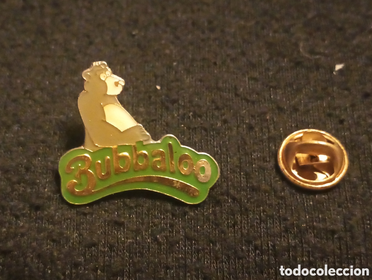 Pins de colecci&oacute;n: Pins insignia con pincho y cierre bubbaloo chicles antiguos
