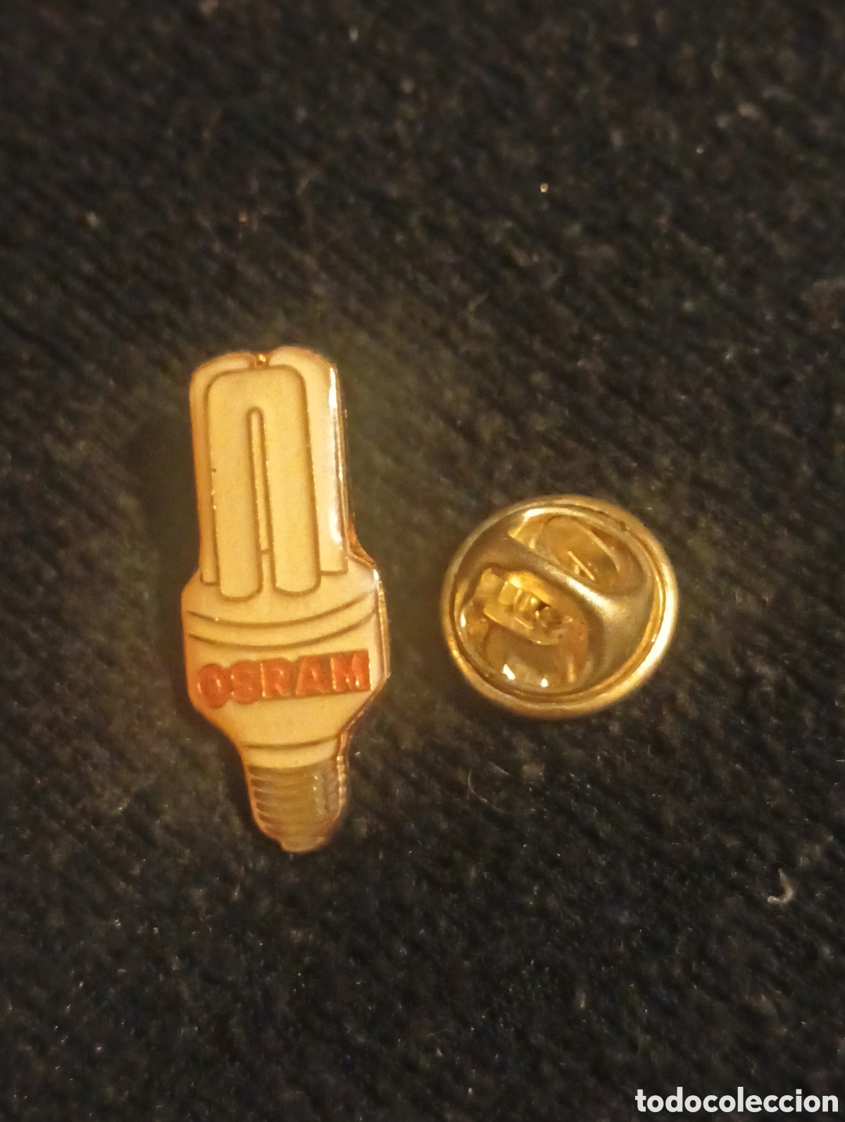 Pins de colecci&oacute;n: Pins insignia con pincho y cierre bombilla osram