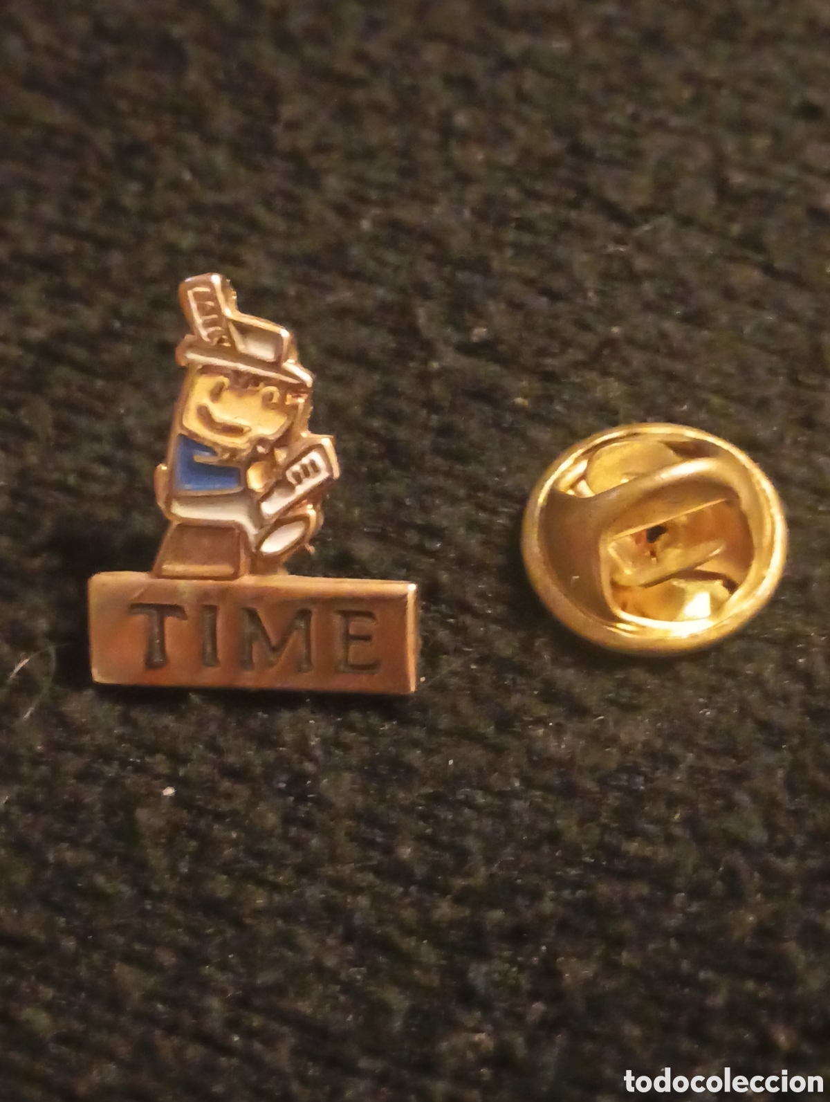 Pins de colecci&oacute;n: Pins insignia con pincho y cierre cobi olimpiadas Barcelona periodista time