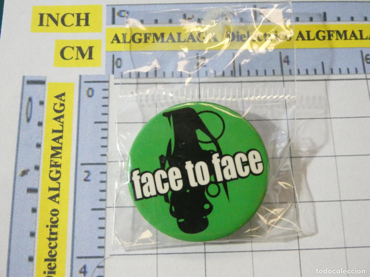 Pins de colecci&oacute;n: CHAPA BROCHE INSIGNIA. T&Eacute;TRICA BIZARRO PUNK MUERTE ANTISISTEMA ANARQU&Iacute;A CALAVERA FACE TO FACE NO PIN