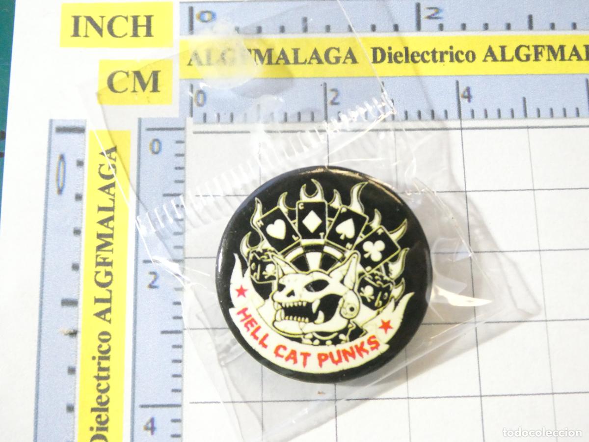 Sammlung von Pins: CHAPA BROCHE INSIGNIA. T&Eacute;TRICA BIZARRO PUNK MUERTE ANARQU&Iacute;A ANTISISTEMA CALAVERA HELL CAT NO PIN