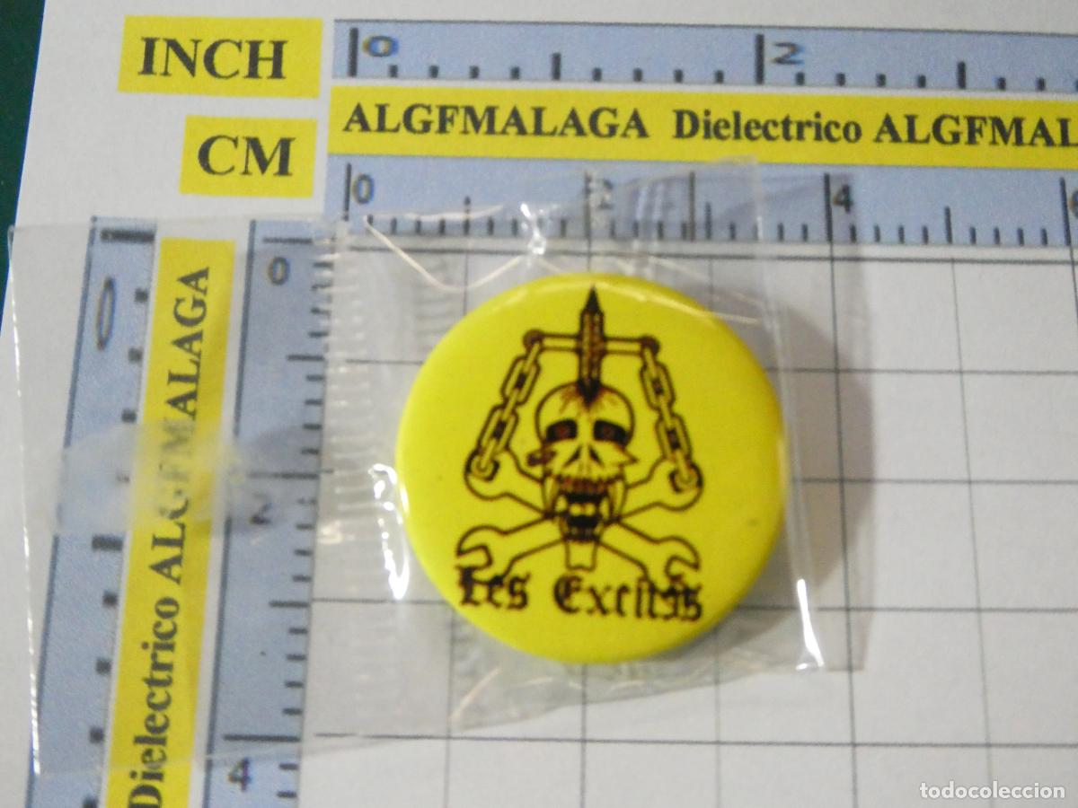 Pins de colecci&oacute;n: CHAPA BROCHE INSIGNIA. T&Eacute;TRICA BIZARRO PUNK MUERTE ANARQU&Iacute;A ANTISISTEMA. BANDA LES EXCITES. NO PIN