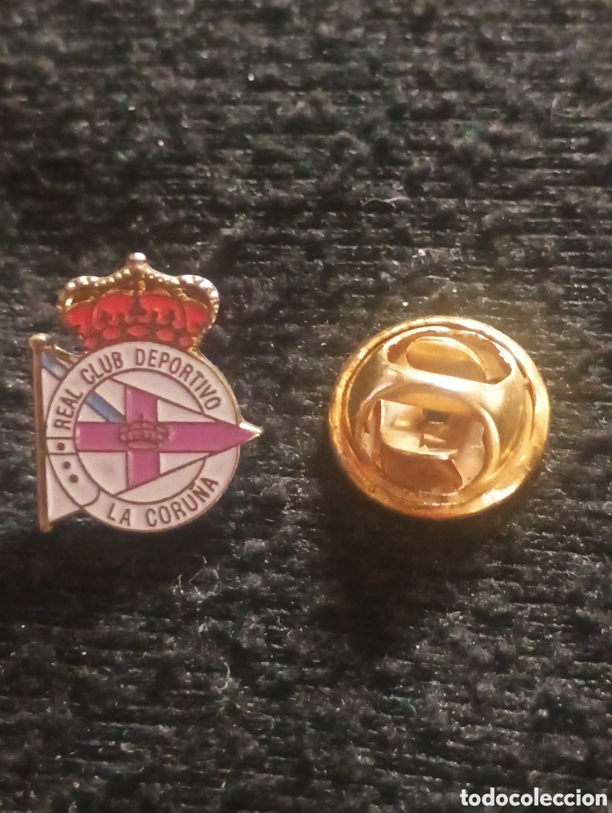 Pins de colecci&oacute;n: Pins insignia con pincho y cierre futbol escudo deportivo de la Coru&ntilde;a