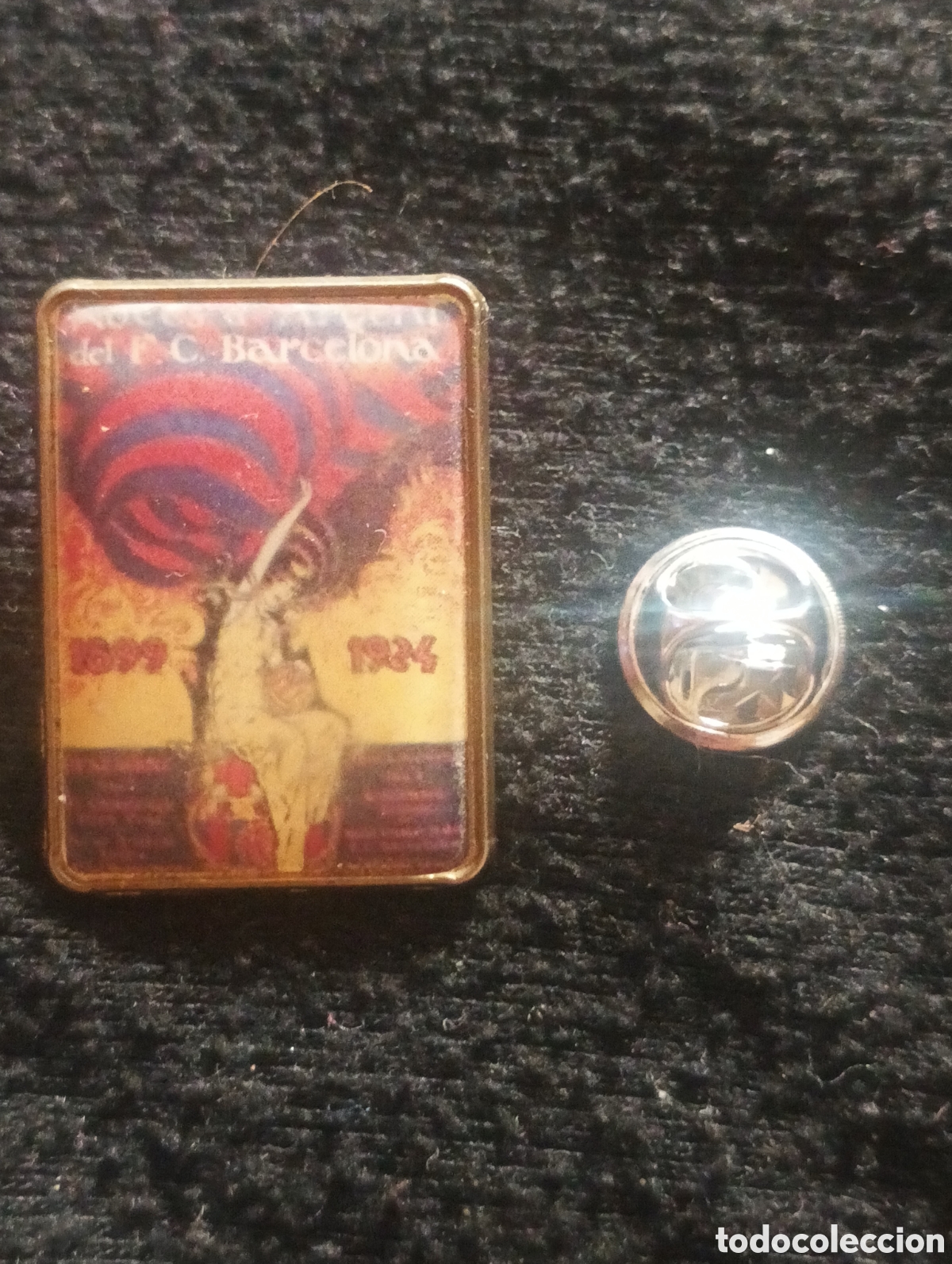 Sammlung von Pins: Pins insignia con pincho y cierre futbol club Barcelona