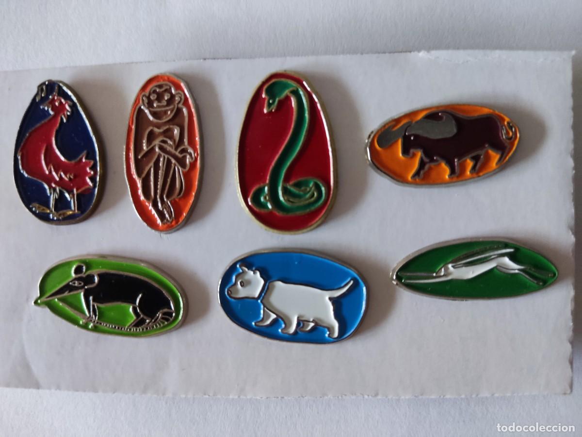 Sammlung von Pins: LOTE 7 PINS ANIMALES HOROSCOPO CHINO