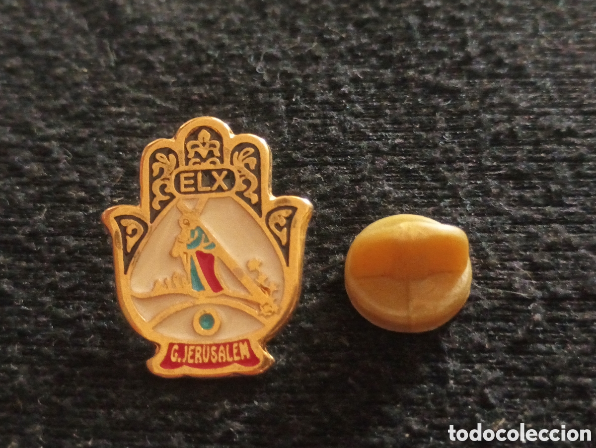 Pins de colecci&oacute;n: Pins insignia con pincho y cierre elx c. Jerusal&eacute;n