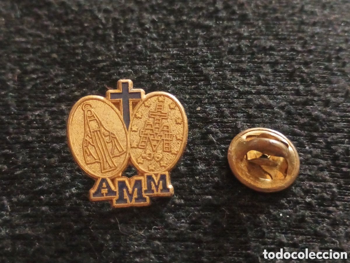 Sammlung von Pins: Pins insignia con pincho y cierre religioso virgen AMM